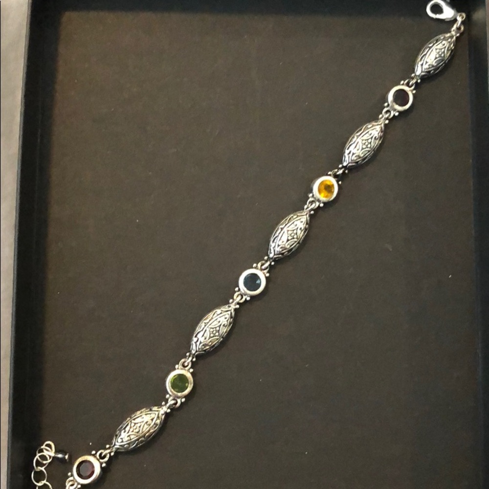 Beautiful 8” Bracelet with Multi-colored Stones